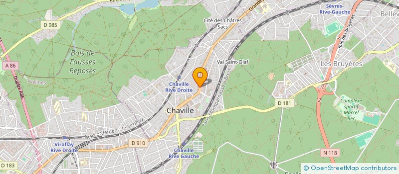 localisation de l'entreprise L'IMPERIAL CHAVILLE à CHAVILLE