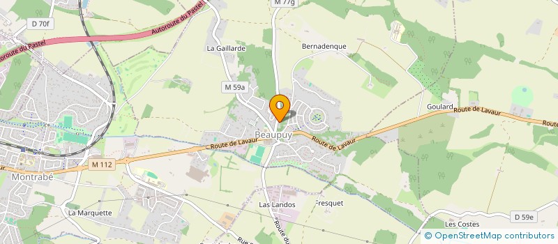 localisation de l'entreprise L'IMPRESSION à CASTAGNAC