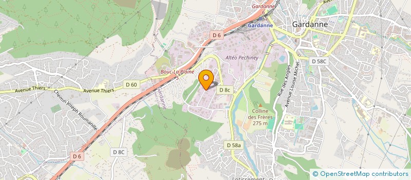 localisation de l'entreprise L'IMPREVISIBLE à GARDANNE