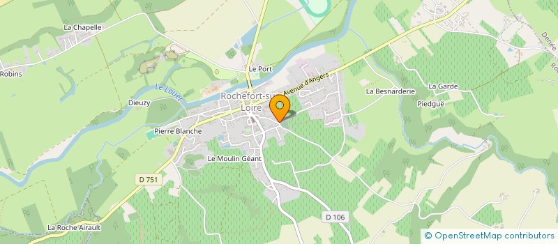 localisation de l'entreprise L'IMPREVU  ROCHEFORT-SUR-LOIRE