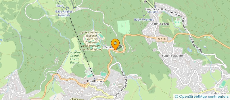 localisation de l'entreprise L'IMPREVU à FONT-ROMEU-ODEILLO-VIA