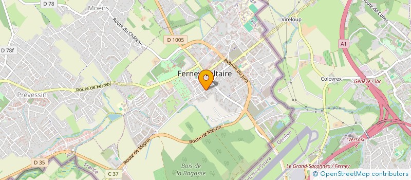 localisation de l'entreprise L IMPREVU EURL à FERNEY-VOLTAIRE