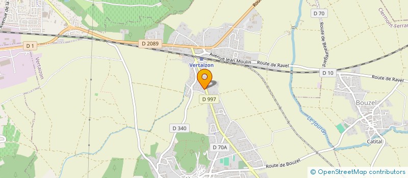 localisation de l'entreprise L'IMPRIME  VERTAIZON