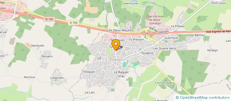 localisation de l'entreprise L IMPRIMERIE à AURAY