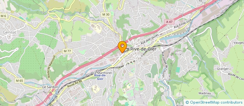 localisation de l'entreprise L'IMPRIMERIE à RIVE-DE-GIER