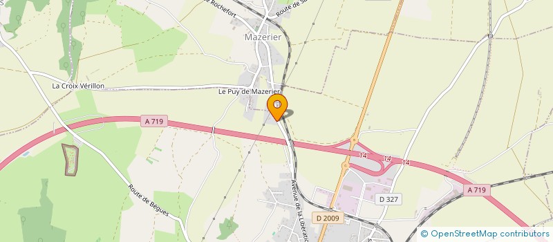 localisation de l'entreprise L'IMPRIMERIE à GANNAT