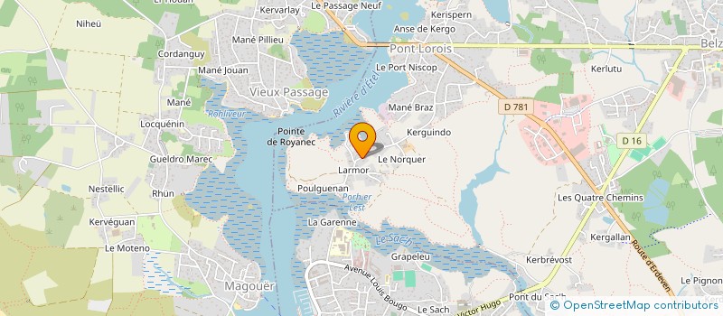 localisation de l'entreprise L'IMPRIMERIE  BELZ