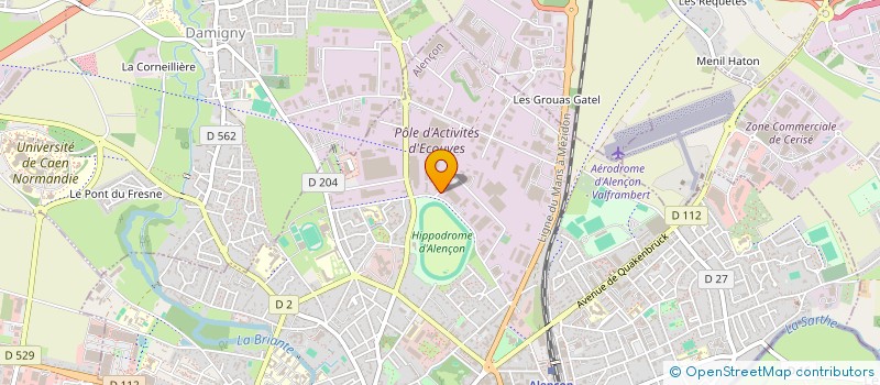localisation de l'entreprise L'IMPRIMERIE ALENCONNAISE à ALENCON