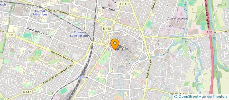 localisation de l'entreprise L'IMPRIMERIE COLMARIENNE à COLMAR