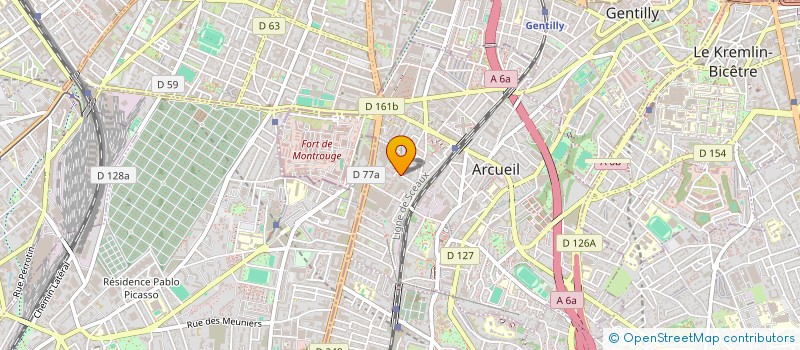localisation de l'entreprise L'IMPRIMERIE LOFT  ARCUEIL