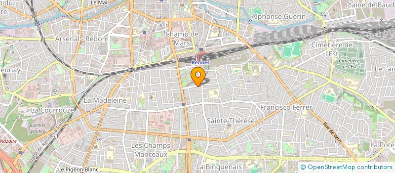 localisation de l'entreprise L'IMPRIMERIE NOCTURNE  RENNES