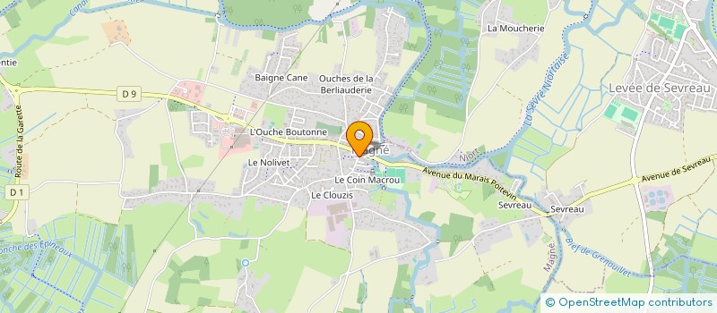 localisation de l'entreprise L'IMPRO FM  MAGNE