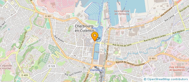 localisation de l'entreprise L IMPROBABLE  CHERBOURG-EN-COTENTIN