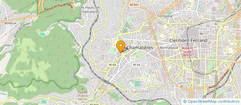 localisation de l'entreprise L'IMPROBABLE  CHAMALIERES