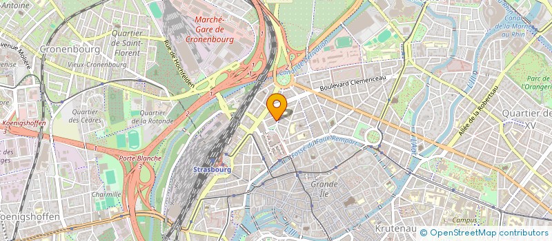 localisation de l'entreprise L'IMPULSION à STRASBOURG