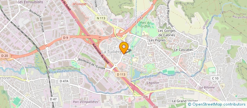localisation de l'entreprise L'INAIA à VITROLLES