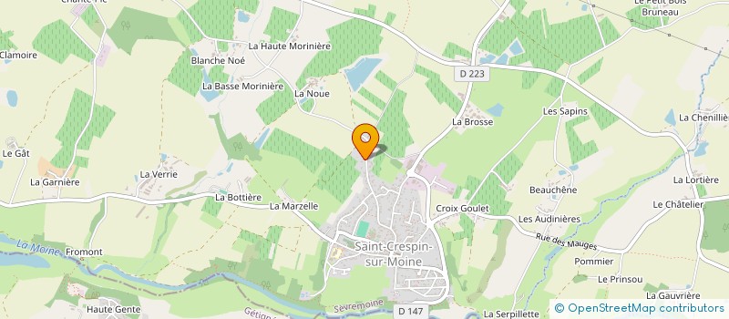 localisation de l'entreprise L'INATTENDU à SEVREMOINE