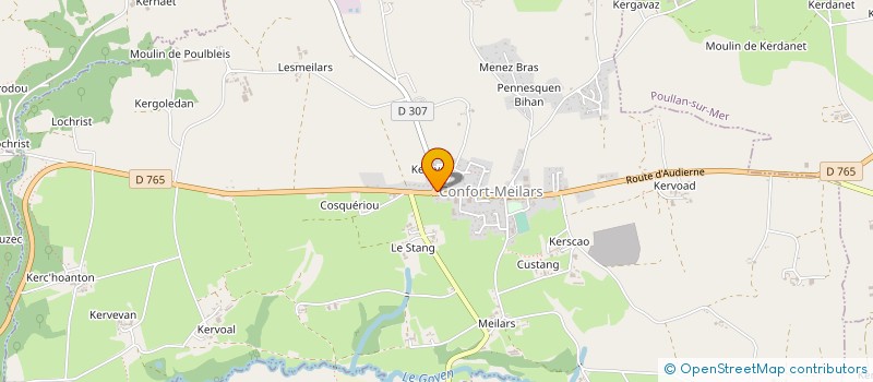 localisation de l'entreprise L'INATTENDU THEATRE  TREFFIAGAT