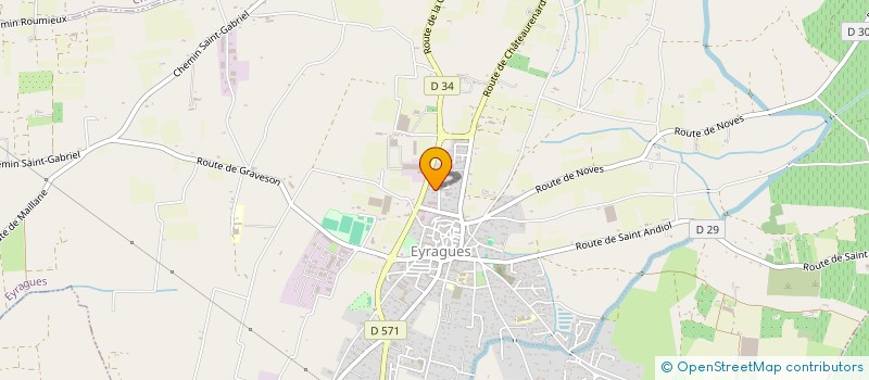 localisation de l'entreprise L'INATTENDUE  EYRAGUES