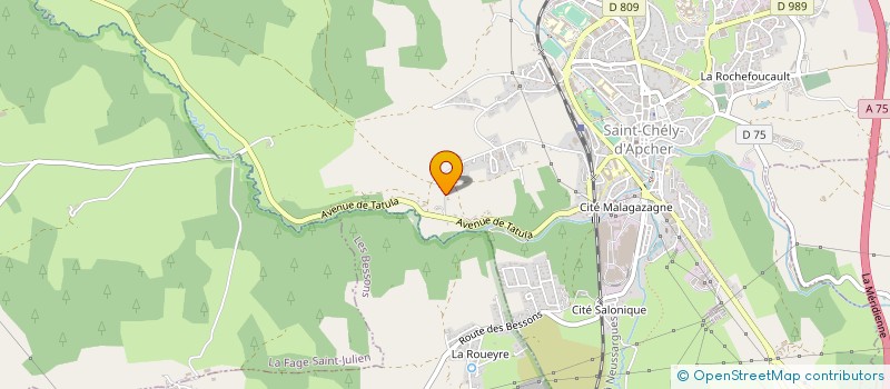 localisation de l'entreprise L'INATTENDUE  SAINT-CHELY-D'APCHER