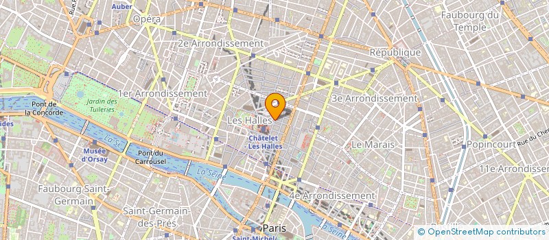 localisation de l'entreprise L'INCONNU DES HALLES à PARIS 1