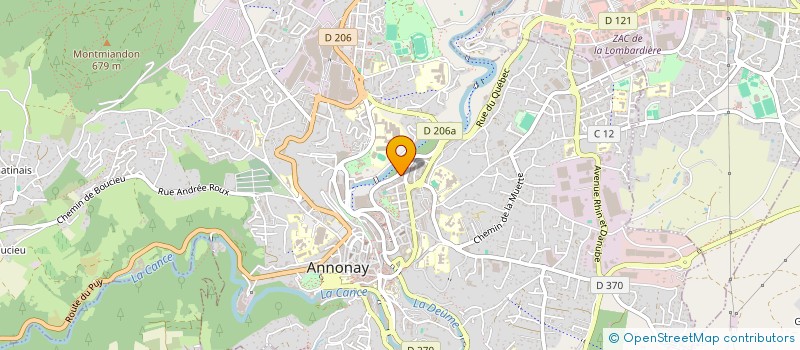 localisation de l'entreprise L'INCONTOURNABLE à ANNONAY