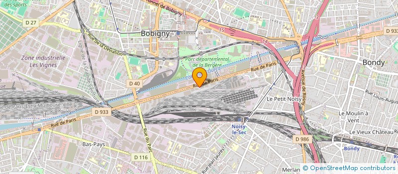 localisation de l'entreprise L'INCUB2.0 à NOISY-LE-SEC