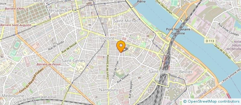localisation de l'entreprise L'INDECIS SARL à BORDEAUX
