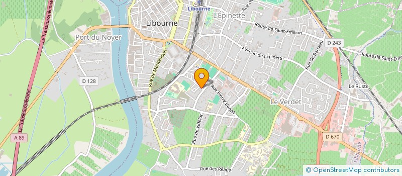 localisation de l'entreprise L'INDEPENDANCE  LIBOURNE
