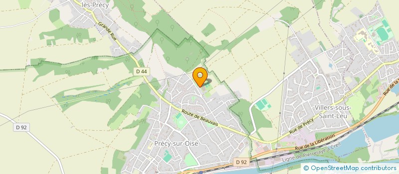 localisation de l'entreprise L'INDICIBLE  PRECY-SUR-OISE