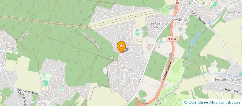 localisation de l'entreprise L'INDICIBLE COMPAGNIE à LESIGNY