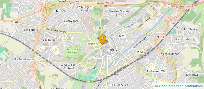 localisation de l'entreprise L'INDISPENSABLE à DREUX