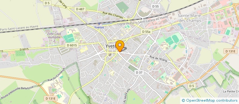 localisation de l'entreprise L'INDISPENSABLE à YVETOT