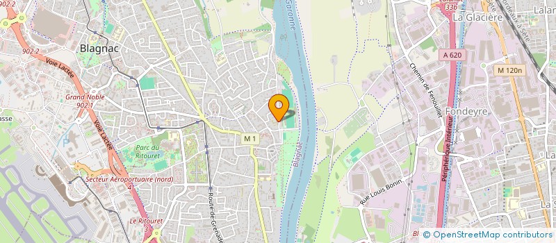 localisation de l'entreprise L'INDIVISION POURTALET - MONTACQ à BLAGNAC