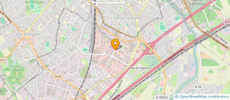 localisation de l'entreprise L INDUSTRIE à MONTPELLIER