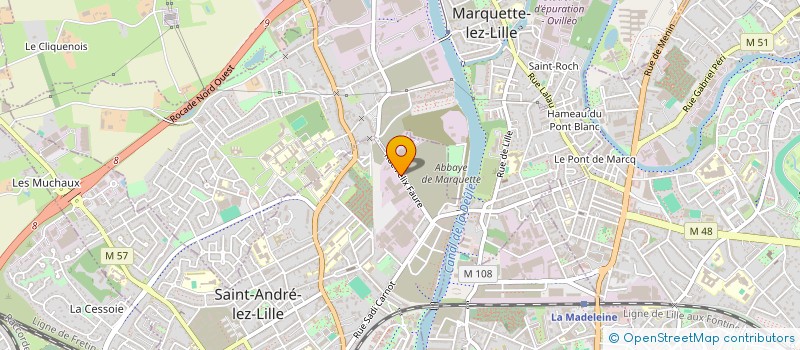 localisation de l'entreprise L INDUSTRIE  SAINT-ANDRE-LEZ-LILLE