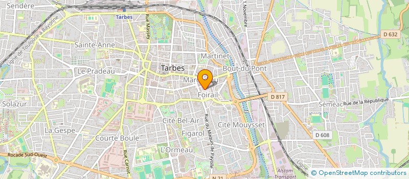 localisation de l'entreprise L'INDUSTRIELLE  TARBES