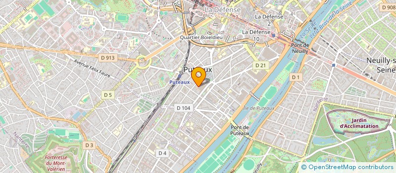 localisation de l'entreprise L'INDUSTRIELLE ORCHESTRE D'HARMONIE DE LA VILLE DE PUTEAUX  PUTEAUX