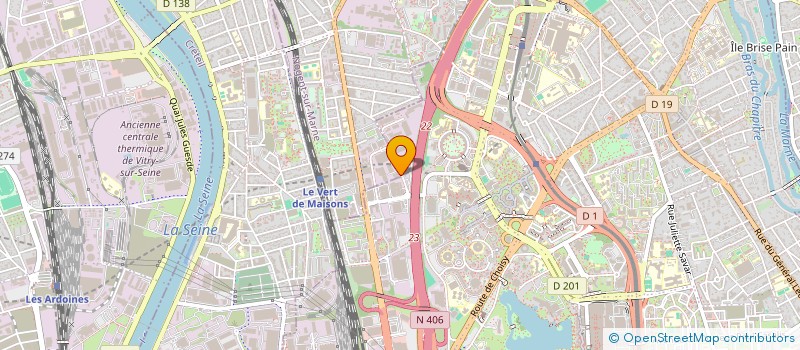 localisation de l'entreprise L'INDUSTRIELLE THERMIQUE DES FLUIDES  MAISONS-ALFORT