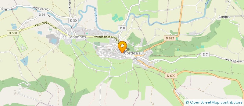 localisation de l'entreprise L'INEDIT  CORDES-SUR-CIEL