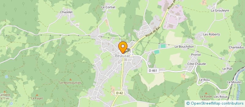 localisation de l'entreprise L'INEDIT  BEAUZAC