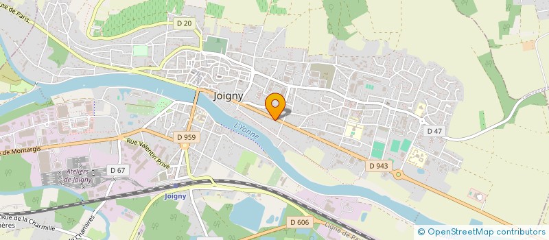 localisation de l'entreprise L'INESTHETIQUE à JOIGNY