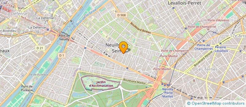 localisation de l'entreprise L'INFERENCE à NEUILLY SUR SEINE