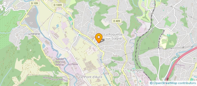 localisation de l'entreprise L'INFINI à LA ROQUETTE-SUR-SIAGNE