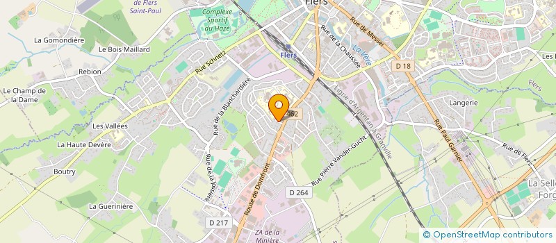 localisation de l'entreprise L'INFINI - RLP à FLERS