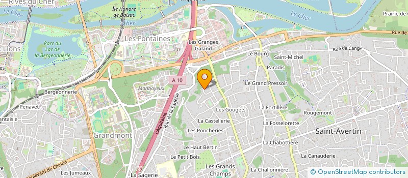 localisation de l'entreprise L'INFINITIVE  SAINT-AVERTIN