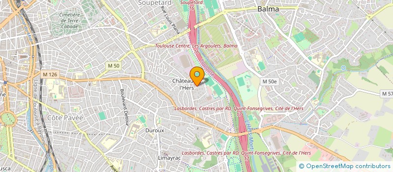 localisation de l'entreprise L'INFORMATIQUE A VOTRE SERVICE à TOULOUSE