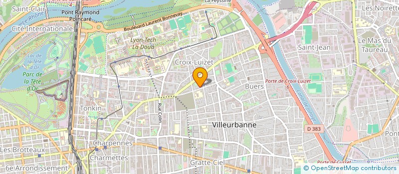 localisation de l'entreprise L'INGENIEUSE  VILLEURBANNE