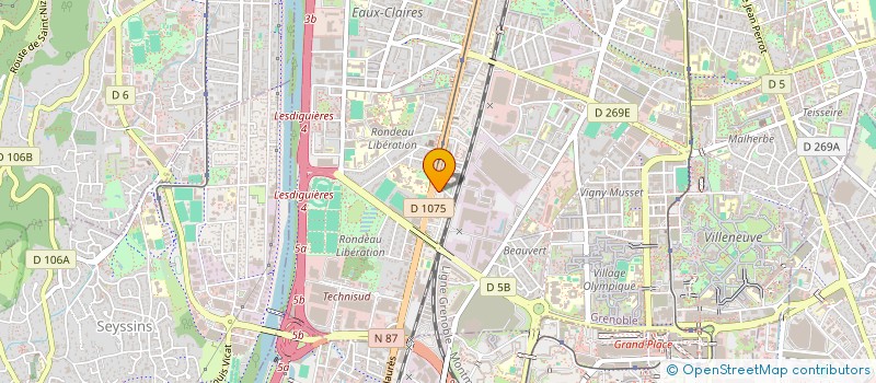 localisation de l'entreprise L'INITIALE  GRENOBLE