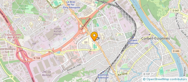 localisation de l'entreprise L'INKUBATEUR D'IDEES  CORBEIL-ESSONNES